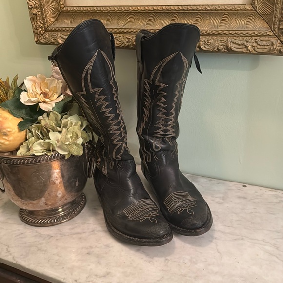 Golden Goose tall cowboy boots 36 - Picture 1 of 9